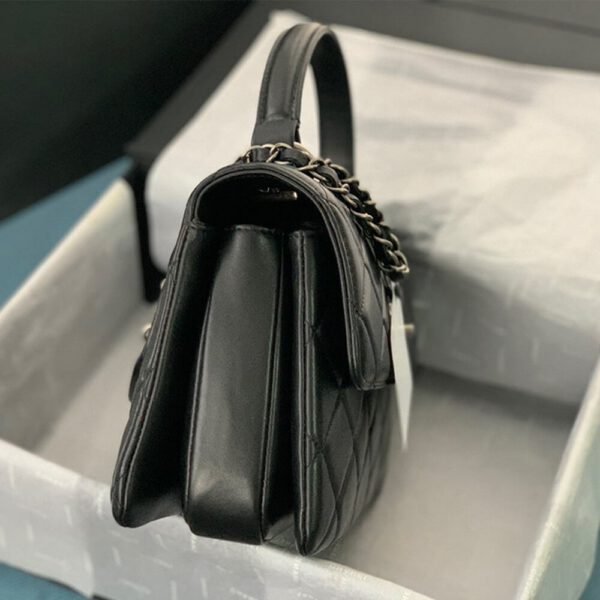 CHANEL FLAP BAG WITH TOP HANDLE - Image 3